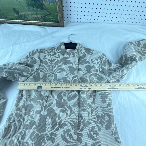 Coldwater Creek Brocade Jacket Size 10 Floral Tapestry Blazer Boho Chic Artsy - Picture 8 of 8